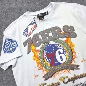 Pro Standard Philadelphia 76ers NBA Eastern Conference Mens XL T-Shirt White NEW